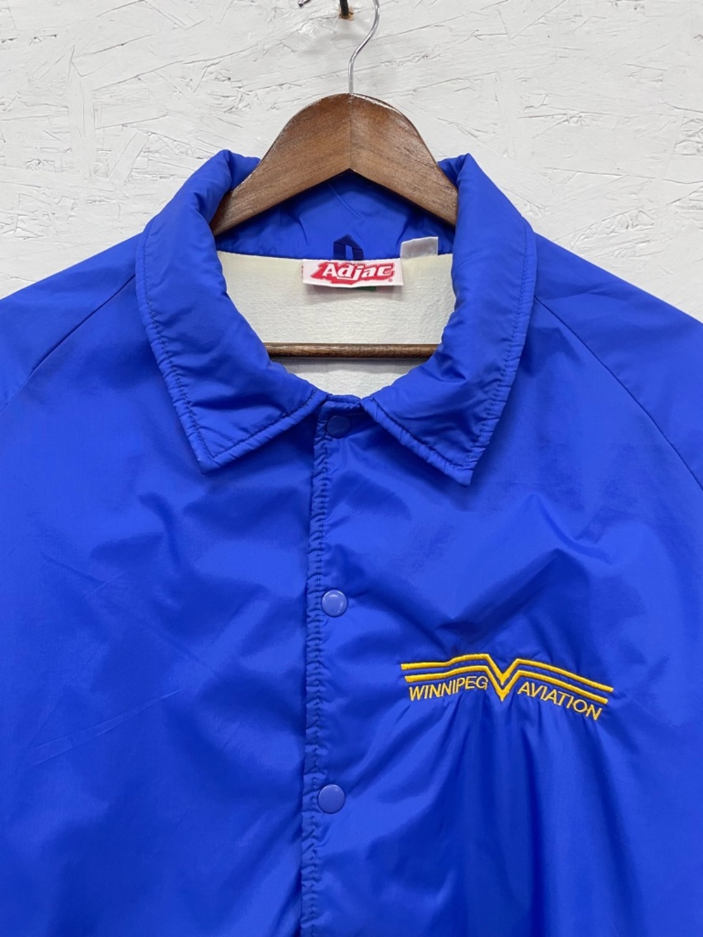 Vintage Winnipeg Aviation Embroidered Jacket, Size XL, Snap Closure